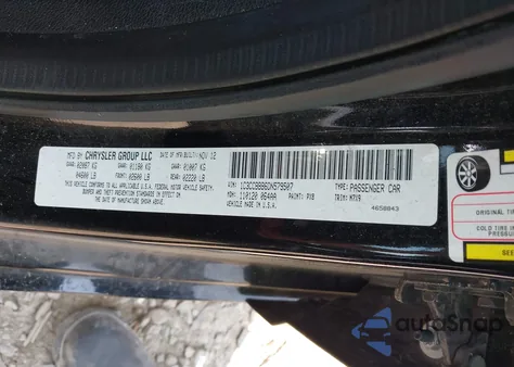 2013 Chrysler 200 Touring z USA, uszkodzony, nr VIN 1C3CCBBB6DN579507